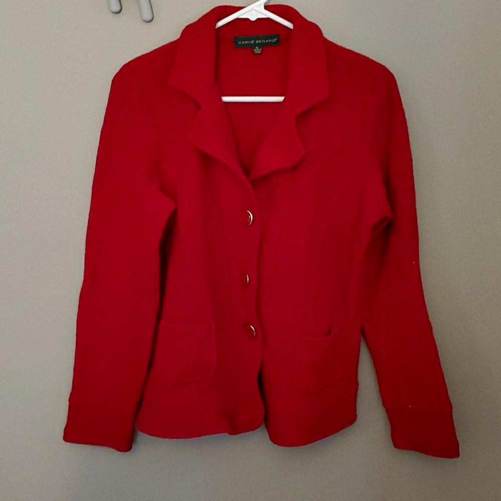Harve Bernard Wool Sweater Jacket